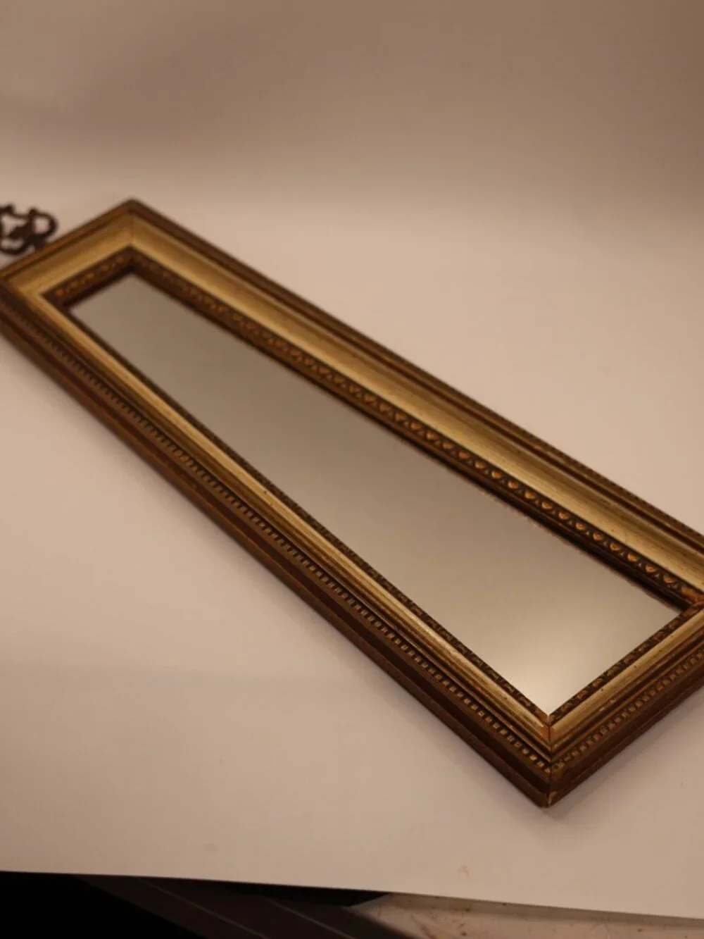 Vintage Mid-Century Trapezoid Wall Mirror - Geometric Accent
